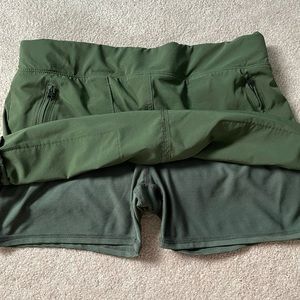 Athleta skort size 10 army green